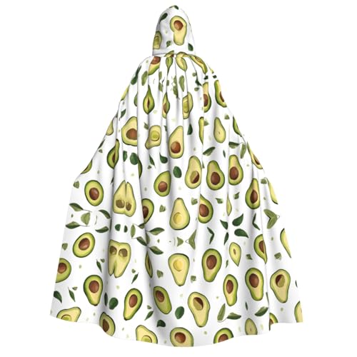 ZWLPNZZD Kapuzenumhang mit Avocadodruck, lang und bequem, für Halloween, Rollenspiele, Party, Cosplay, Herren und Damen ZWLPNZZD Kapuzenumhang mit Avocadodruck, lang und bequem, für Halloween, Rollenspiele, Party, Cosplay, Herren und Damen von ZWLPNZZD