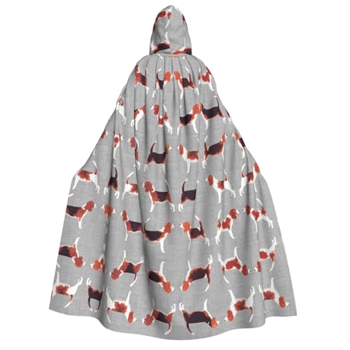 ZWLPNZZD Kapuzenumhang mit Beagle-Muster, lang und bequem, für Halloween, Rollenspiele, Party, Cosplay, Herren und Damen ZWLPNZZD Kapuzenumhang mit Beagle-Muster, lang und bequem, für Halloween, Rollenspiele, Party, Cosplay, Herren und Damen von ZWLPNZZD