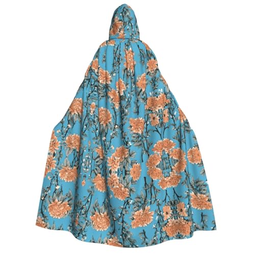 ZWLPNZZD Kapuzenumhang mit Blumenmuster, lang und bequem, für Halloween, Rollenspiele, Party, Cosplay, Herren und Damen ZWLPNZZD Kapuzenumhang mit Blumenmuster, lang und bequem, für Halloween, Rollenspiele, Party, Cosplay, Herren und Damen von ZWLPNZZD