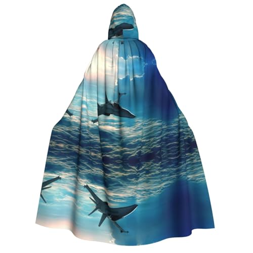 ZWLPNZZD Kapuzenumhang mit Flugzeug-Motiv, lang und bequem, für Halloween, Rollenspiele, Party, Cosplay, Herren und Damen ZWLPNZZD Kapuzenumhang mit Flugzeug-Motiv, lang und bequem, für Halloween, Rollenspiele, Party, Cosplay, Herren und Damen von ZWLPNZZD