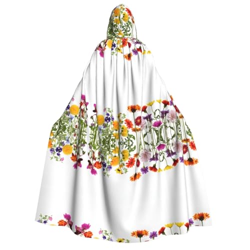 ZWLPNZZD Kapuzenumhang mit Iris-Blumen-Schmetterling-Druck, lang und bequem, für Halloween, Rollenspiele, Party, Cosplay, Herren und Damen ZWLPNZZD Kapuzenumhang mit Iris-Blumen-Schmetterling-Druck, lang und bequem, für Halloween, Rollenspiele, Party, Cosplay, Herren und Damen von ZWLPNZZD
