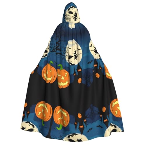 ZWLPNZZD Kapuzenumhang mit Kürbismotiv, lang und bequem, für Halloween, Rollenspiele, Party, Cosplay, Herren und Damen ZWLPNZZD Kapuzenumhang mit Kürbismotiv, lang und bequem, für Halloween, Rollenspiele, Party, Cosplay, Herren und Damen von ZWLPNZZD