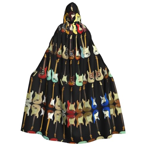 ZWLPNZZD Kapuzenumhang mit Kunst-Gitarrenmuster, lang und bequem, für Halloween, Rollenspiele, Party, Cosplay, Herren und Damen ZWLPNZZD Kapuzenumhang mit Kunst-Gitarrenmuster, lang und bequem, für Halloween, Rollenspiele, Party, Cosplay, Herren und Damen von ZWLPNZZD
