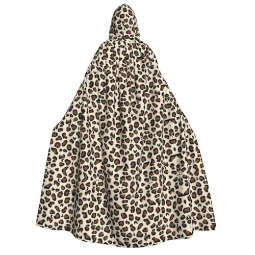 ZWLPNZZD Kapuzenumhang mit Leopardenmuster, lang und bequem, für Halloween, Rollenspiele, Party, Cosplay, Herren und Damen ZWLPNZZD Kapuzenumhang mit Leopardenmuster, lang und bequem, für Halloween, Rollenspiele, Party, Cosplay, Herren und Damen von ZWLPNZZD