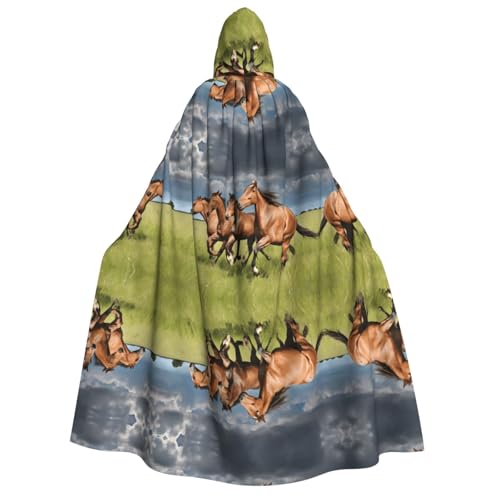 ZWLPNZZD Kapuzenumhang mit Pferdemotiv, lang und bequem, für Halloween, Rollenspiele, Party, Cosplay, Herren und Damen ZWLPNZZD Kapuzenumhang mit Pferdemotiv, lang und bequem, für Halloween, Rollenspiele, Party, Cosplay, Herren und Damen von ZWLPNZZD