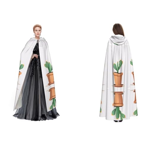ZWLPNZZD Kapuzenumhang mit Pflanzendruck, lang und bequem, für Halloween, Rollenspiele und mehr, Schwarz, Einheitsgröße ZWLPNZZD Kapuzenumhang mit Pflanzendruck, lang und bequem, für Halloween, Rollenspiele und mehr, Schwarz, Einheitsgröße von ZWLPNZZD