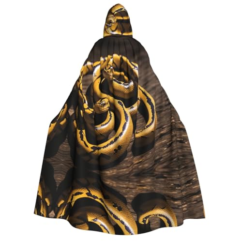 ZWLPNZZD Kapuzenumhang mit Schlangenmuster, lang und bequem, für Halloween, Rollenspiele, Party, Cosplay, Herren und Damen ZWLPNZZD Kapuzenumhang mit Schlangenmuster, lang und bequem, für Halloween, Rollenspiele, Party, Cosplay, Herren und Damen von ZWLPNZZD