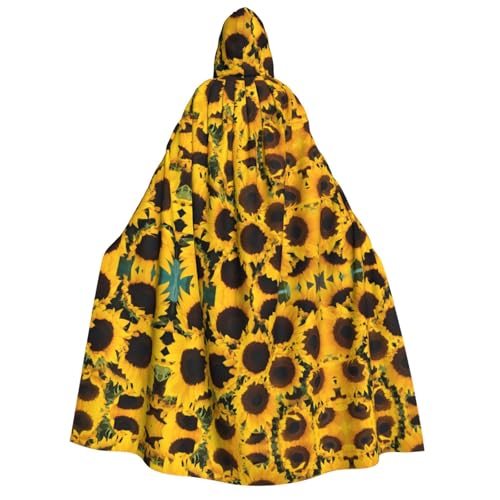 ZWLPNZZD Kapuzenumhang mit Sonnenblumen-Druck, lang und bequem, für Halloween, Rollenspiele, Party, Cosplay, Herren und Damen ZWLPNZZD Kapuzenumhang mit Sonnenblumen-Druck, lang und bequem, für Halloween, Rollenspiele, Party, Cosplay, Herren und Damen von ZWLPNZZD