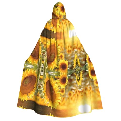 ZWLPNZZD Kapuzenumhang mit Sonnenblumen-Druck, lang und bequem, für Halloween, Rollenspiele, Party, Cosplay, Herren und Damen ZWLPNZZD Kapuzenumhang mit Sonnenblumen-Druck, lang und bequem, für Halloween, Rollenspiele, Party, Cosplay, Herren und Damen von ZWLPNZZD