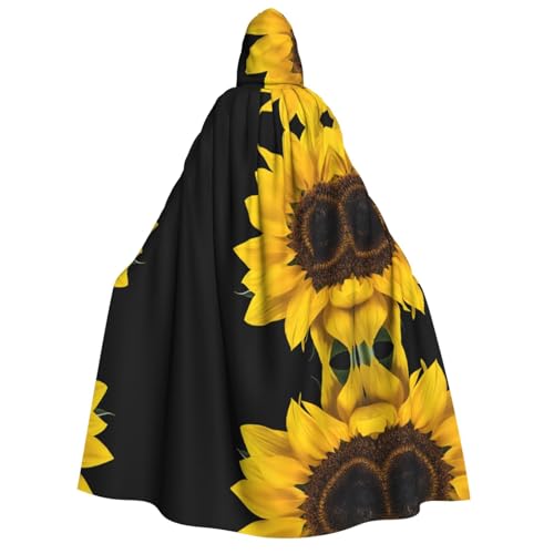 ZWLPNZZD Kapuzenumhang mit Sonnenblumen-Motiv, lang und bequem, für Halloween, Rollenspiele, Party, Cosplay, Herren und Damen ZWLPNZZD Kapuzenumhang mit Sonnenblumen-Motiv, lang und bequem, für Halloween, Rollenspiele, Party, Cosplay, Herren und Damen von ZWLPNZZD