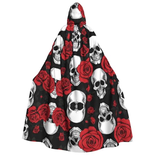 ZWLPNZZD Kapuzenumhang mit Totenkopf-Motiv, lang und bequem, für Halloween, Rollenspiele, Party, Cosplay, Herren und Damen ZWLPNZZD Kapuzenumhang mit Totenkopf-Motiv, lang und bequem, für Halloween, Rollenspiele, Party, Cosplay, Herren und Damen von ZWLPNZZD