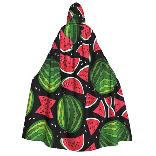 ZWLPNZZD Kapuzenumhang mit Wassermelonen-Druck, lang und bequem, für Halloween, Rollenspiele, Party, Cosplay, Herren und Damen ZWLPNZZD Kapuzenumhang mit Wassermelonen-Druck, lang und bequem, für Halloween, Rollenspiele, Party, Cosplay, Herren und Damen von ZWLPNZZD