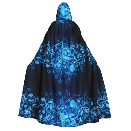ZWLPNZZD Kapuzenumhang mit blauem Musiknoten-Druck, lang und bequem, für Halloween, Rollenspiele, Party, Cosplay, Herren und Damen ZWLPNZZD Kapuzenumhang mit blauem Musiknoten-Druck, lang und bequem, für Halloween, Rollenspiele, Party, Cosplay, Herren und Damen von ZWLPNZZD