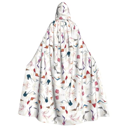 ZWLPNZZD Kapuzenumhang mit hohem Absatz, lang und bequem, für Halloween, Rollenspiele, Party, Cosplay, Herren und Damen von ZWLPNZZD