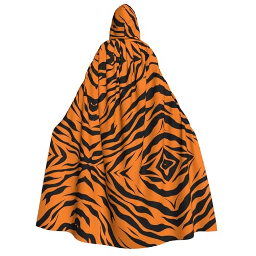 ZWLPNZZD Kapuzenumhang mit orangefarbenem Tiger-Leopardenmuster, lang und bequem, für Halloween, Rollenspiele, Party, Cosplay, Herren und Damen ZWLPNZZD Kapuzenumhang mit orangefarbenem Tiger-Leopardenmuster, lang und bequem, für Halloween, Rollenspiele, Party, Cosplay, Herren und Damen von ZWLPNZZD