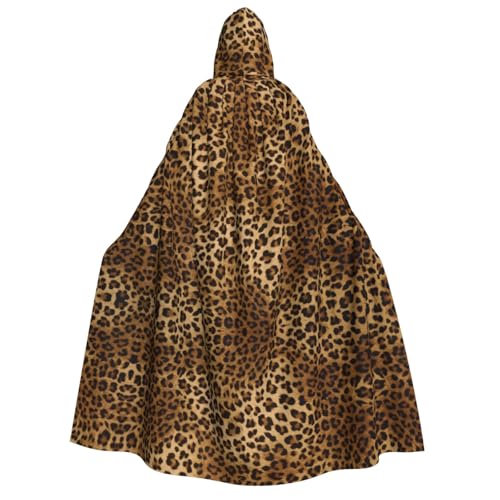 ZWLPNZZD Kapuzenumhang mit süßem Leopardenmuster, lang und bequem für Halloween, Rollenspiele, Party, Cosplay, Herren und Damen ZWLPNZZD Kapuzenumhang mit süßem Leopardenmuster, lang und bequem für Halloween, Rollenspiele, Party, Cosplay, Herren und Damen von ZWLPNZZD