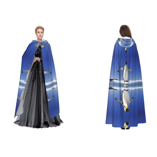ZWLPNZZD Kapuzenumhang mit süßem Pinguin-Druck, lang und bequem, für Halloween, Rollenspiele und mehr, Schwarz, Einheitsgröße ZWLPNZZD Kapuzenumhang mit süßem Pinguin-Druck, lang und bequem, für Halloween, Rollenspiele und mehr, Schwarz, Einheitsgröße von ZWLPNZZD