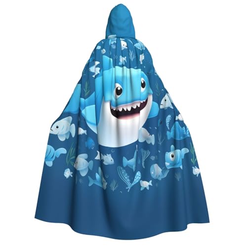 ZWLPNZZD Kapuzenumhang mit süßem blauem Fischmotiv, lang und bequem, für Halloween, Rollenspiele, Party, Cosplay, Herren und Damen ZWLPNZZD Kapuzenumhang mit süßem blauem Fischmotiv, lang und bequem, für Halloween, Rollenspiele, Party, Cosplay, Herren und Damen von ZWLPNZZD