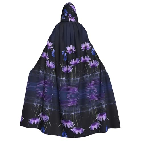 ZWLPNZZD Kapuzenumhang mit violetter Blume, lang und bequem, für Halloween, Rollenspiele, Party, Cosplay, Herren und Damen ZWLPNZZD Kapuzenumhang mit violetter Blume, lang und bequem, für Halloween, Rollenspiele, Party, Cosplay, Herren und Damen von ZWLPNZZD
