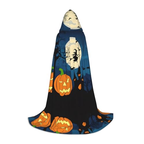 ZWLPNZZD Kürbis Halloween Print Kapuzenumhang für Jugendliche, stilvoll, bequem und vielseitig, tragbar für den täglichen Gebrauch ZWLPNZZD Kürbis Halloween Print Kapuzenumhang für Jugendliche, stilvoll, bequem und vielseitig, tragbar für den täglichen Gebrauch von ZWLPNZZD