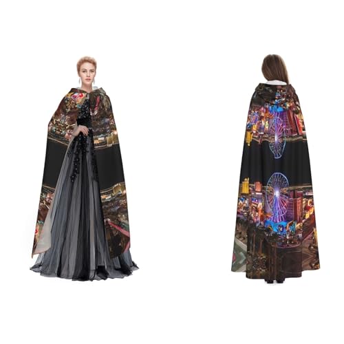 ZWLPNZZD Las Vegas Kapuzenumhang mit Nachtsicht, lang und bequem, für Halloween, Rollenspiele und mehr, Schwarz, Einheitsgröße ZWLPNZZD Las Vegas Kapuzenumhang mit Nachtsicht, lang und bequem, für Halloween, Rollenspiele und mehr, Schwarz, Einheitsgröße von ZWLPNZZD