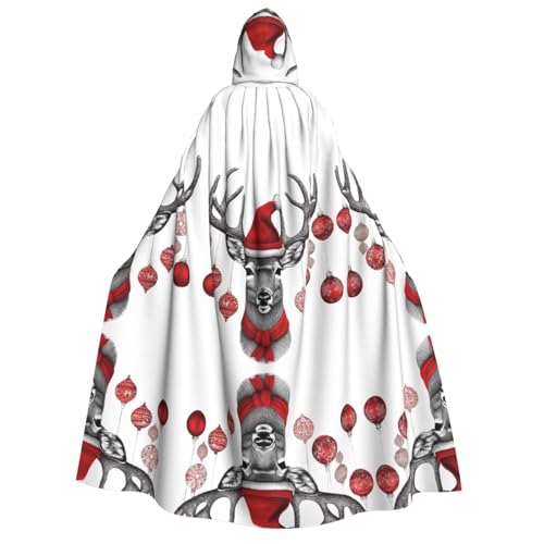 ZWLPNZZD Lustiger Weihnachts-Melch-Druck, Kapuzenumhang, lang und bequem, für Halloween, Rollenspiele, Party, Cosplay, Herren und Damen ZWLPNZZD Lustiger Weihnachts-Melch-Druck, Kapuzenumhang, lang und bequem, für Halloween, Rollenspiele, Party, Cosplay, Herren und Damen von ZWLPNZZD