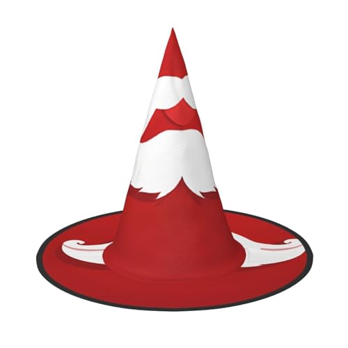ZWLPNZZD Niedlicher Weihnachtsmann-Aufdruck, faltbar, Halloween-Hut, Urlaub, Kostüm, Kappe, Cosplay, Party, Hexenhüte, 3 Stück von ZWLPNZZD
