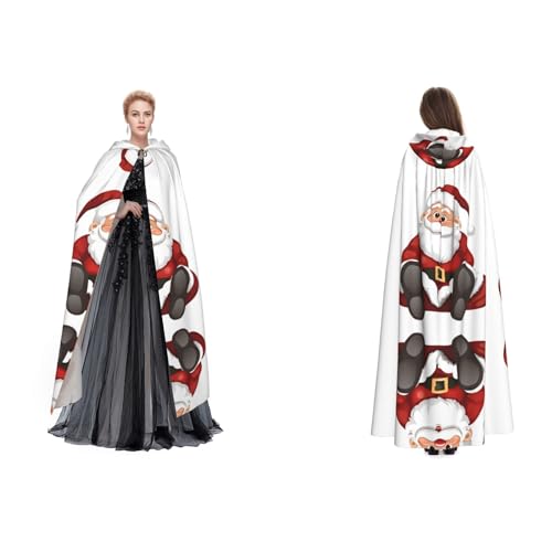 ZWLPNZZD Niedlicher Weihnachtsmann-Umhang mit Kapuze, lang und bequem für Halloween, Rollenspiele und mehr ZWLPNZZD Niedlicher Weihnachtsmann-Umhang mit Kapuze, lang und bequem für Halloween, Rollenspiele und mehr von ZWLPNZZD