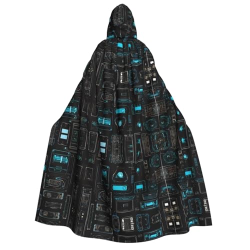 ZWLPNZZD Umhang mit Kapuze, lang, bequem, für Halloween, Rollenspiele, Party, Cosplay, Herren, Damen, Kostüme von ZWLPNZZD
