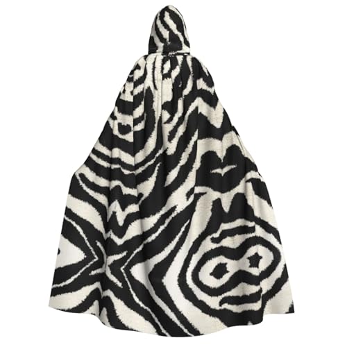 ZWLPNZZD Umhang mit Kapuze (Zebra-Tier), lang und bequem, für Halloween, Rollenspiele, Party, Cosplay, Herren und Damen von ZWLPNZZD