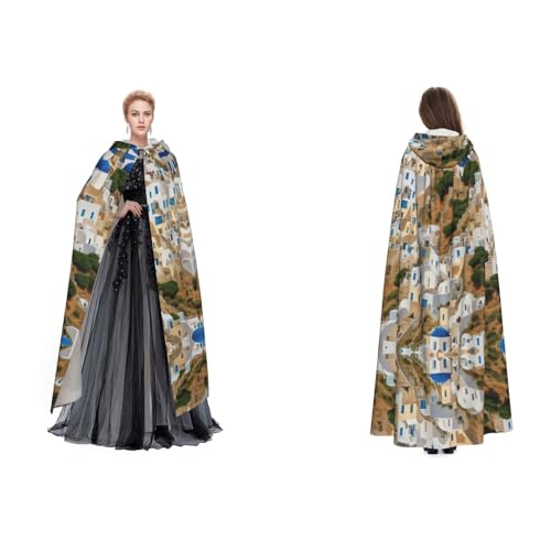 ZWLPNZZD Umhang mit griechischem Architekturdruck, lang, bequem für Halloween, Rollenspiele und mehr ZWLPNZZD Umhang mit griechischem Architekturdruck, lang, bequem für Halloween, Rollenspiele und mehr von ZWLPNZZD