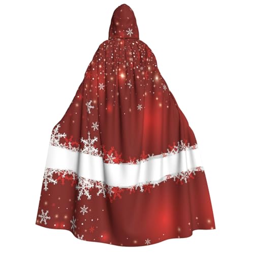 ZWLPNZZD Weihnachtsumhang mit Kapuze, lang und bequem, für Halloween, Rollenspiele, Party, Cosplay, Herren und Damen von ZWLPNZZD