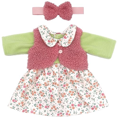 ZWOOS Puppenkleidung 35-43 cm für New Born Baby Puppen, süßes Kleid kompatibel mit Baby Puppen, Geschenke für Mädchen, Kinder ZWOOS Puppenkleidung 35-43 cm für New Born Baby Puppen, süßes Kleid kompatibel mit Baby Puppen, Geschenke für Mädchen, Kinder von ZWOOS