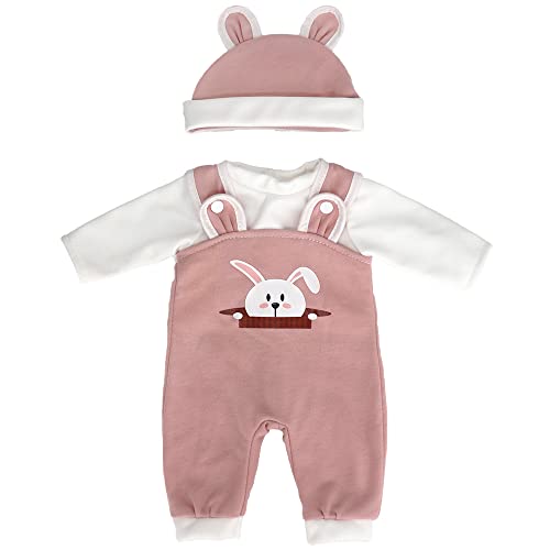ZWOOS Puppenkleidung für Babypuppen 35-43 cm, süßes Outfit mit Hut kompatibel mit New Born Baby Puppen, Geschenke für Mädchen, Kinder ZWOOS Puppenkleidung für Babypuppen 35-43 cm, süßes Outfit mit Hut kompatibel mit New Born Baby Puppen, Geschenke für Mädchen, Kinder von ZWOOS
