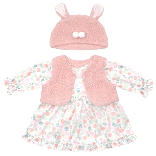 ZWOOS Puppenkleidung für Babypuppen 50-55 cm, Rosa Weste und Rock Set kompatibel mit New Born Baby Puppen ZWOOS Puppenkleidung für Babypuppen 50-55 cm, Rosa Weste und Rock Set kompatibel mit New Born Baby Puppen von ZWOOS