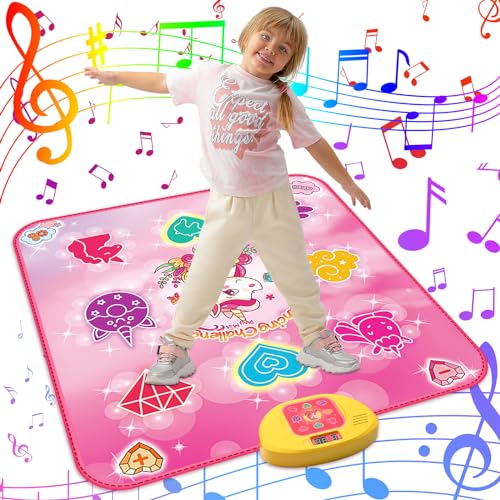 ZWOOS Tanzmatte für Kinder ab 3-12+ Jahre, Beleuchtete Tanzmatte Spielzeug Kinder, Elektronisch Musik Tanzpad Geschenke für Mädchen ab 3 4 5 6 7 8 9 10 11 12 Jahren zu Weihnachten und zum Geburtstag ZWOOS Tanzmatte für Kinder ab 3-12+ Jahre, Beleuchtete Tanzmatte Spielzeug Kinder, Elektronisch Musik Tanzpad Geschenke für Mädchen ab 3 4 5 6 7 8 9 10 11 12 Jahren zu Weihnachten und zum Geburtstag von ZWOOS
