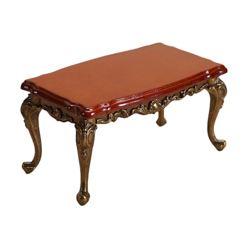 Realistischer Couchtisch, Miniatur-Modell-Möbel für 1/12 Puppenhäuser, verbessert die Fantasie und Kreativität, Rollenspiele, Puppenhäuser, Möbel von ZWTPGKRD
