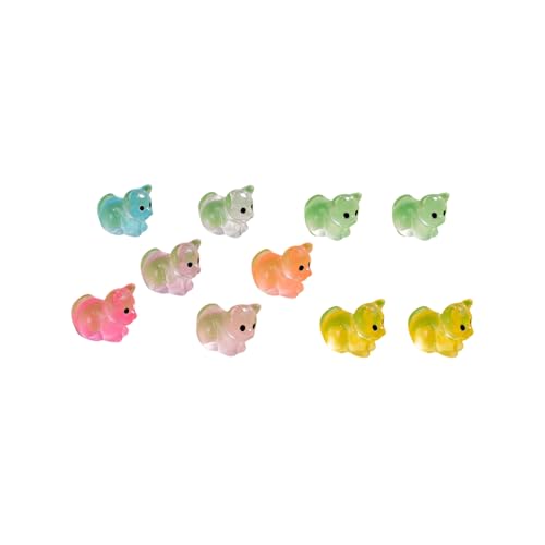 Set mit 10 bunten Miniatur-Mäuse-Figuren aus Kunstharz für kreative Kuchendekoration, Wal-, Rinder-, Kätzchen-Form, lebendige Farben Set mit 10 bunten Miniatur-Mäuse-Figuren aus Kunstharz für kreative Kuchendekoration, Wal-, Rinder-, Kätzchen-Form, lebendige Farben von ZWTPGKRD
