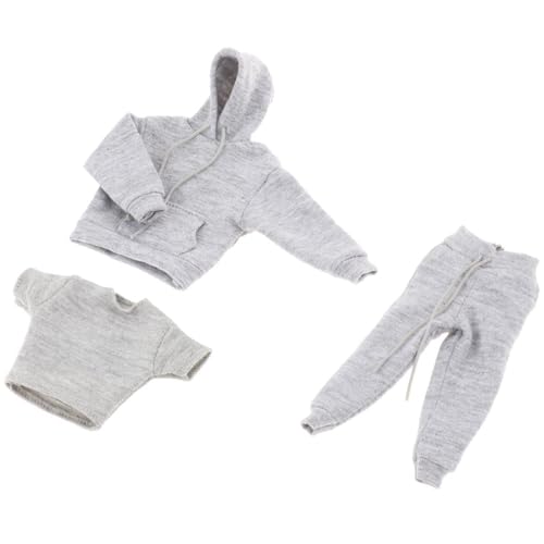 Simulation Puppe Kleidung Soldat Figur Sweatshirt Sweatpants T-Shirt Set für 1/12 Maßstab Actionfiguren Display Zubehör Mode Outfit für Actionfigur von ZWTPGKRD