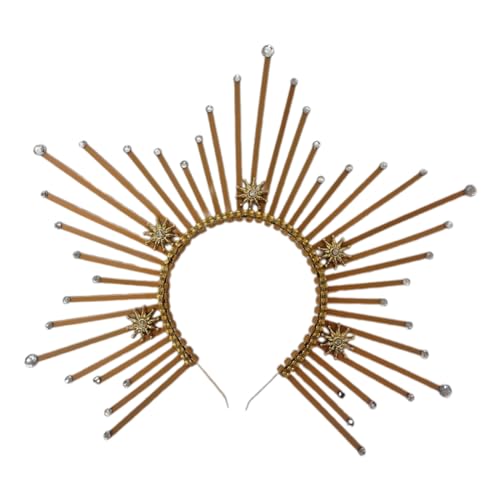 ZWTPGKRD Fünfzackiger Stern runder Kopfschmuck Kronen Party Halloween Kostüm Stern Hexe Stirnband Kopfbedeckung ZWTPGKRD Fünfzackiger Stern runder Kopfschmuck Kronen Party Halloween Kostüm Stern Hexe Stirnband Kopfbedeckung von ZWTPGKRD