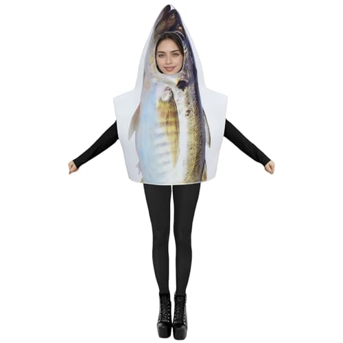 ZWTPGKRD Halloween-Partyanzug, bequemes Fischkostüm, 85 x 67 cm, für Versammlungen, Paraden und Gruppenaktivitäten, lustiges Zubehör für Versammlungen, Feiertage ZWTPGKRD Halloween-Partyanzug, bequemes Fischkostüm, 85 x 67 cm, für Versammlungen, Paraden und Gruppenaktivitäten, lustiges Zubehör für Versammlungen, Feiertage von ZWTPGKRD