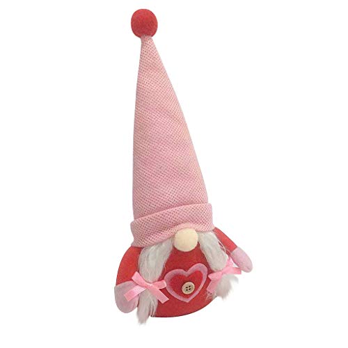 ZWTPGKRD Muttertags-Zwergplüsch, gesichtslos, für Puppe mit Liebe, Herz, Liebe, Mutter, Heimdekoration, Geburtstag, Festival, Dekoration, Geschenk, Familie von ZWTPGKRD