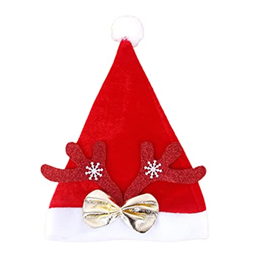 ZWTPGKRD Roter Weihnachtshut mit Rentiergeweih für Kinder, Erwachsene, goldener Samt, Stirnband, Urlaub, Persönlichkeit, Hut Kostüm ZWTPGKRD Roter Weihnachtshut mit Rentiergeweih für Kinder, Erwachsene, goldener Samt, Stirnband, Urlaub, Persönlichkeit, Hut Kostüm von ZWTPGKRD