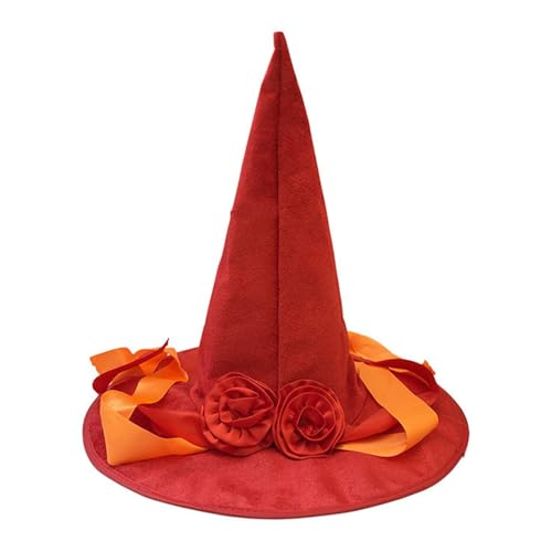 ZWTPGKRD Traditioneller spitzer Hexenhut, Kopfbedeckung, Kostümzubehör für Halloween-Partys, Schulveranstaltungen und Mystery-Themen, Halloween-Hexenhut ZWTPGKRD Traditioneller spitzer Hexenhut, Kopfbedeckung, Kostümzubehör für Halloween-Partys, Schulveranstaltungen und Mystery-Themen, Halloween-Hexenhut von ZWTPGKRD