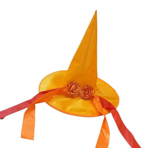 ZWTPGKRD Traditioneller spitzer Hexenhut, Kopfbedeckung, Kostümzubehör für Halloween-Partys, Schulveranstaltungen und Mystery-Themen, Halloween-Hexenhut ZWTPGKRD Traditioneller spitzer Hexenhut, Kopfbedeckung, Kostümzubehör für Halloween-Partys, Schulveranstaltungen und Mystery-Themen, Halloween-Hexenhut von ZWTPGKRD