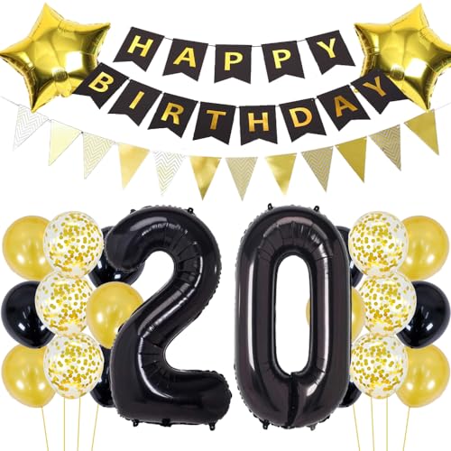 Luftballons 20 Geburtstag Dekoration Schwarz Gold Geburtstagsdeko 20 Jahre Mann Geburtstag 20 Junge Folienballon 20 Geburtstag Deko Junge Geburtstagsdeko 20 Jahr Junge Party Deko Gold Schwarz Luftballons 20 Geburtstag Dekoration Schwarz Gold Geburtstagsdeko 20 Jahre Mann Geburtstag 20 Junge Folienballon 20 Geburtstag Deko Junge Geburtstagsdeko 20 Jahr Junge Party Deko Gold Schwarz von ZWWsullo