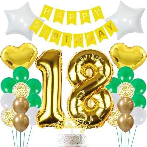 ZWWsullo Dschungel Kindergeburtstag Deko 18 Jahr 18 Geburtstag Junge Mädchen Luftballon 18 Geburtstag ballon 18 geburtstag mädchenFolienzahlen Ballons 18 Grün Gold 18 Geburtstag Dekoration Luftballon ZWWsullo Dschungel Kindergeburtstag Deko 18 Jahr 18 Geburtstag Junge Mädchen Luftballon 18 Geburtstag ballon 18 geburtstag mädchenFolienzahlen Ballons 18 Grün Gold 18 Geburtstag Dekoration Luftballon von ZWWsullo
