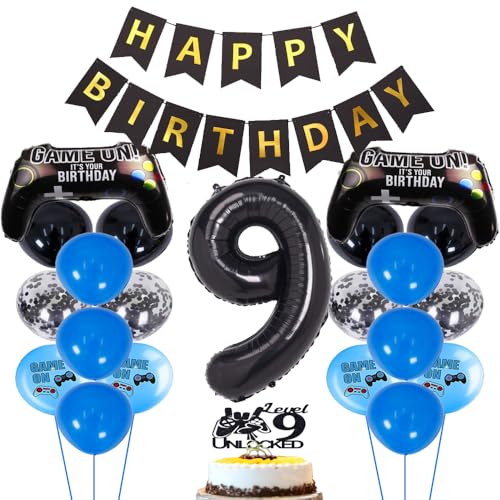 ZWWsullo Gamecontroller Luftballons Party Deko Geburtstag Junge 9 Jahre Videospiel Geburtstagsdeko 9 Jahre Dekoration Gaming Party Geburtstag Deko jahre geburtstag junge Geburtstagsdeko ZWWsullo Gamecontroller Luftballons Party Deko Geburtstag Junge 9 Jahre Videospiel Geburtstagsdeko 9 Jahre Dekoration Gaming Party Geburtstag Deko jahre geburtstag junge Geburtstagsdeko von ZWWsullo