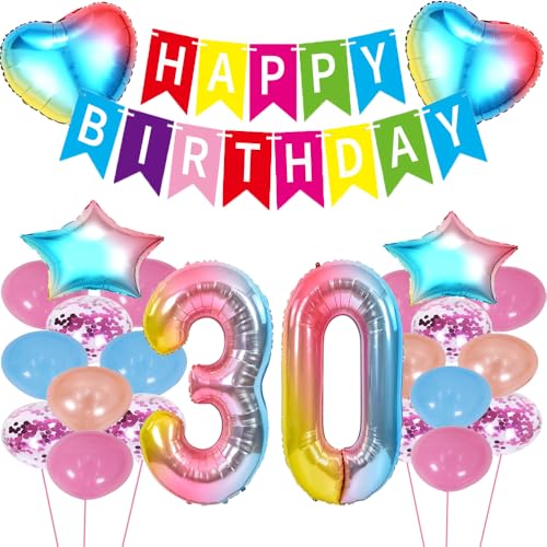 ZWWsullo Luftballon 30 Geburtstag deko Mädchen Happy Birthday Folienballon Partydeko Luftballon Rosa Geburtstagsdeko 30 Jahr Rosa Happy Birthday Geburtstag deko Riesen Folienballon Zahl ZWWsullo Luftballon 30 Geburtstag deko Mädchen Happy Birthday Folienballon Partydeko Luftballon Rosa Geburtstagsdeko 30 Jahr Rosa Happy Birthday Geburtstag deko Riesen Folienballon Zahl von ZWWsullo