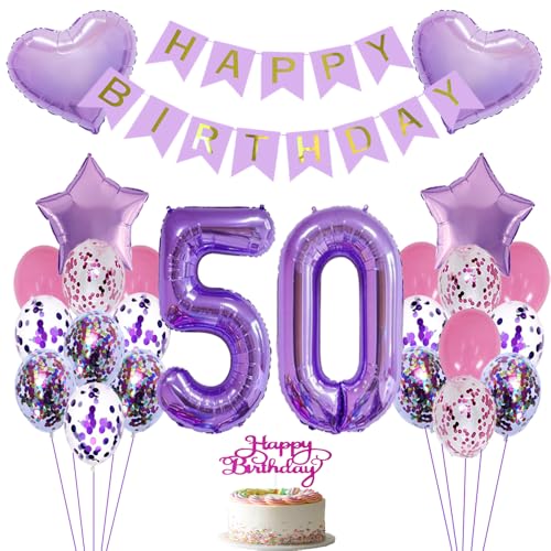 ZWWsullo Luftballon 50 Geburtstag Folienballon Deko jahre Geburtstag dekoration mädchen Luftballons Lila Happy Birthday Folienballon 50 Geburtstagsdeko Lila Geburtstagdeko Dekoration ZWWsullo Luftballon 50 Geburtstag Folienballon Deko jahre Geburtstag dekoration mädchen Luftballons Lila Happy Birthday Folienballon 50 Geburtstagsdeko Lila Geburtstagdeko Dekoration von ZWWsullo